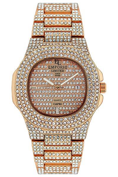 Emporio Limited - Orologio Al Quarzo Capri Oro Rosa - 2733 Emporio Limited - Orologio Al Quarzo Capri Oro Rosa - 2733